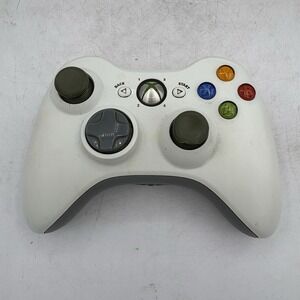 Microsoft Xbox 360 Wireless Controller White No Battery Pack